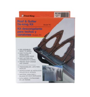 Frost King RC100 Automatic Electric Roof Cable Kits, 100ft x 120V x 5 Watts/ft