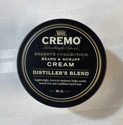 CREMO Reserve Collection Beard & Scruff Cream-Distiller's Blend # 13 4Oz.