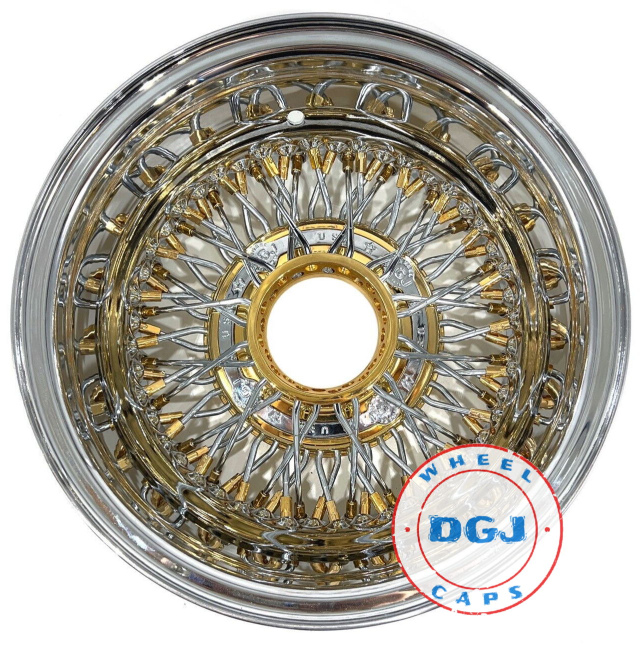 トップス DUALISM DGJ WHEEL 14x7 Rev 100 Spoke Gold Nipples & Hub Ring