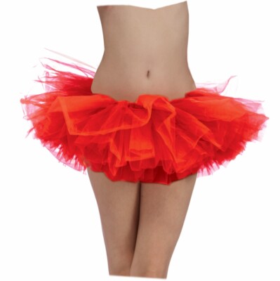Red Adult Tutu Ballerina Ballet Pettiskirt Elastic Costume Gift Accessory Tu Tu