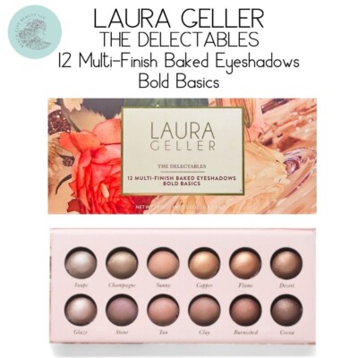 LAURA GELLER The Delectables 12 Multi Finish Baked Eyeshadows BOLD BASICS