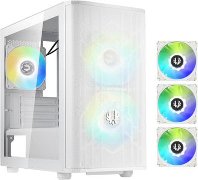 Nova Mesh Matx (Micro ATX, Mini ITX) High Airflow PC Gaming Case ARGB Edition Wh