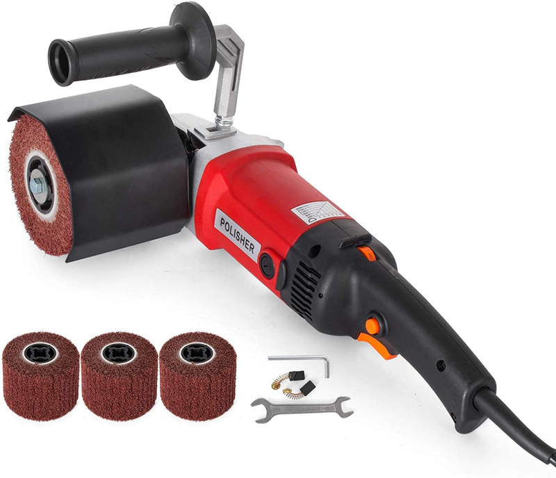 1200W Handheld Stainless Steel Polisher, 6 Variable Speed Metal Burnishing Machi