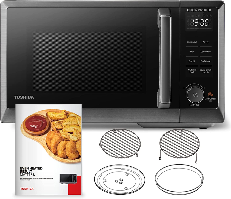 6-In-1 Inverter Microwave Oven Air Fryer Combo, Countertop Microwave, Healthy Ai