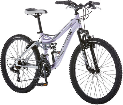 Maxim Girls Mountain Bike, 24-Inch Wheels, Aluminum Frame, 21-Speed Drivetrain, 