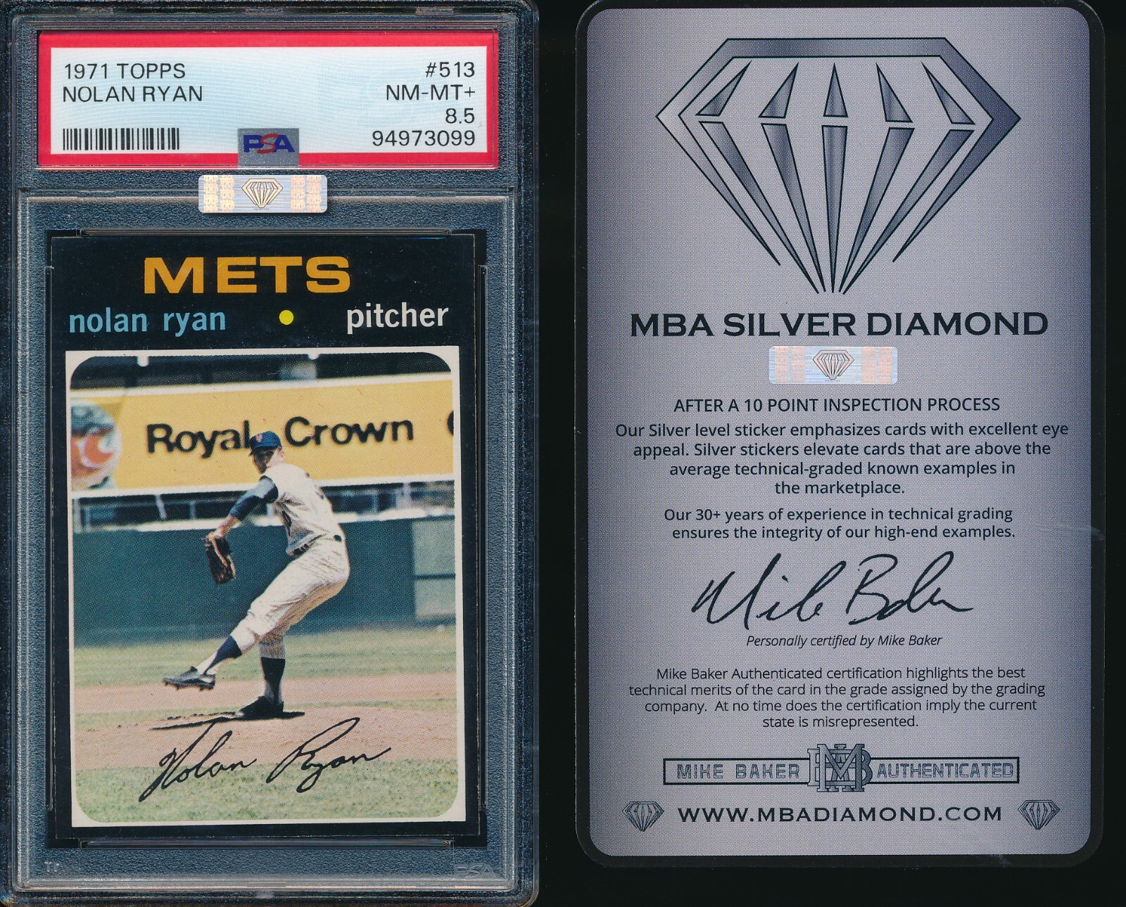 1975 Topps NOLAN RYAN PSA 8 ビンテージ エンゼルス 1975 Topps Nolan Ryan | PSA CardFacts®