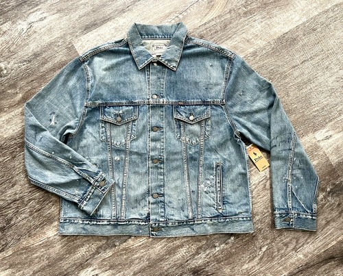 Polo Ralph Lauren Denim Jean Paint Splatter Bear Tiger