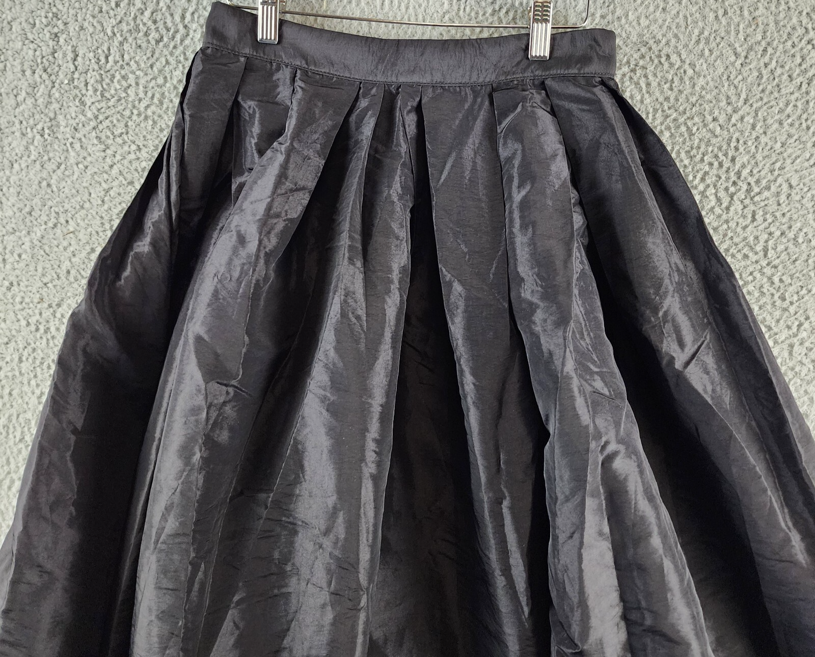 Free People Emilia Full Skirt Women's XS Black Pleated Waist Back Zipper Closure - Picture 4 of 15