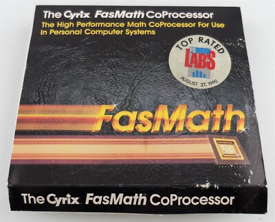 Cyrix FasMath Coprocessor CX-83D87-33-GP with Box, Manual, Software Disk Used