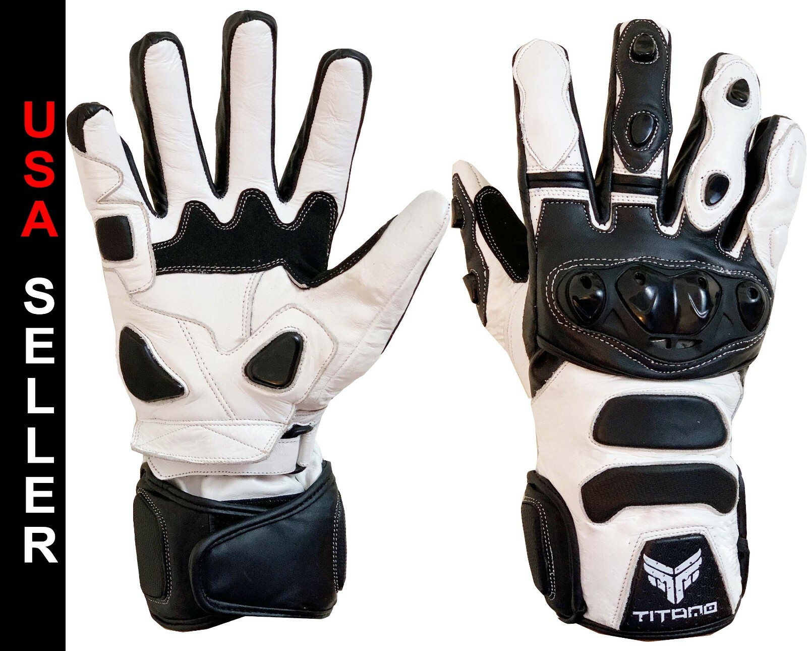 小物 real leather detachable biker glove Perforated Leather Biker Gloves – Skull Riderz