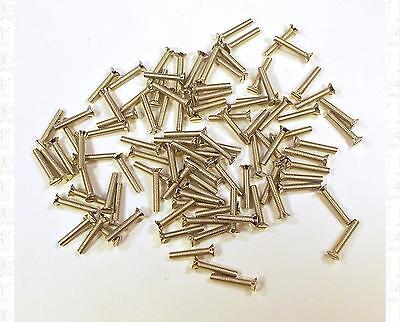 HO Parts Miniature Hardware Pack of 100 Screws 2-56 x 1/2 Tapered Flat Head