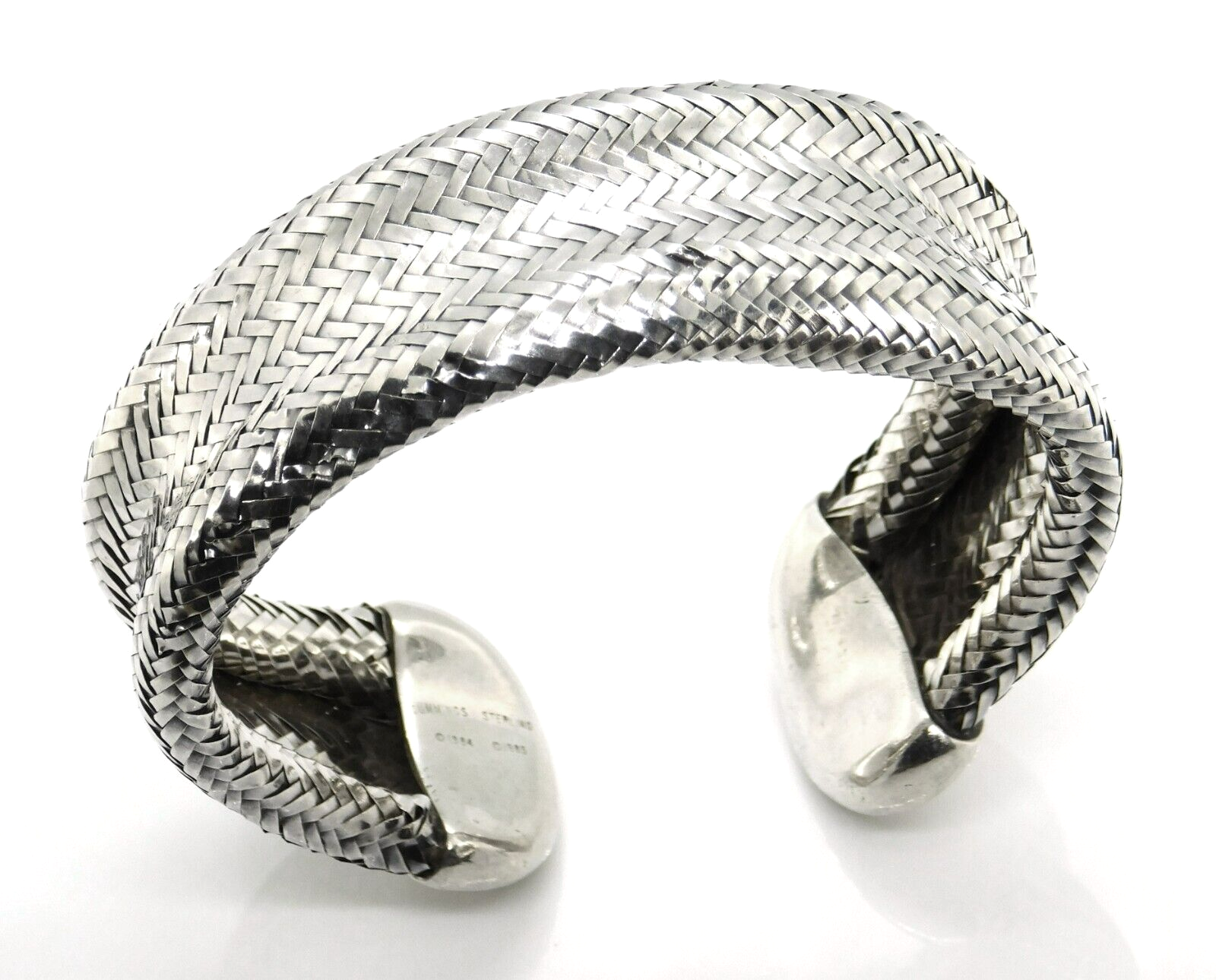 1984 Angela Cummings 925 Sterling Silver Herringbone Mesh