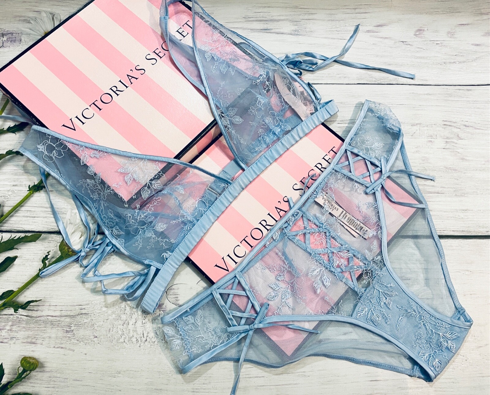 

Victoria s Secret DREAM ANGELS Удлиненный бюстгальтер с треугольными чашечками Синий кварц