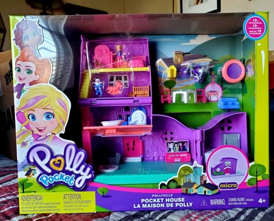 polly pocket mega casa de sorpresas walmart