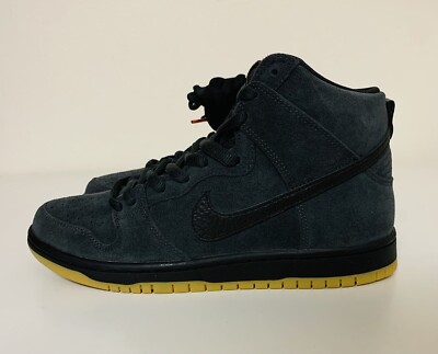 Nike SB Dunk High Pro ISO Orange Label Mens Sz 7.5 Smoke Grey Black CV1727-001