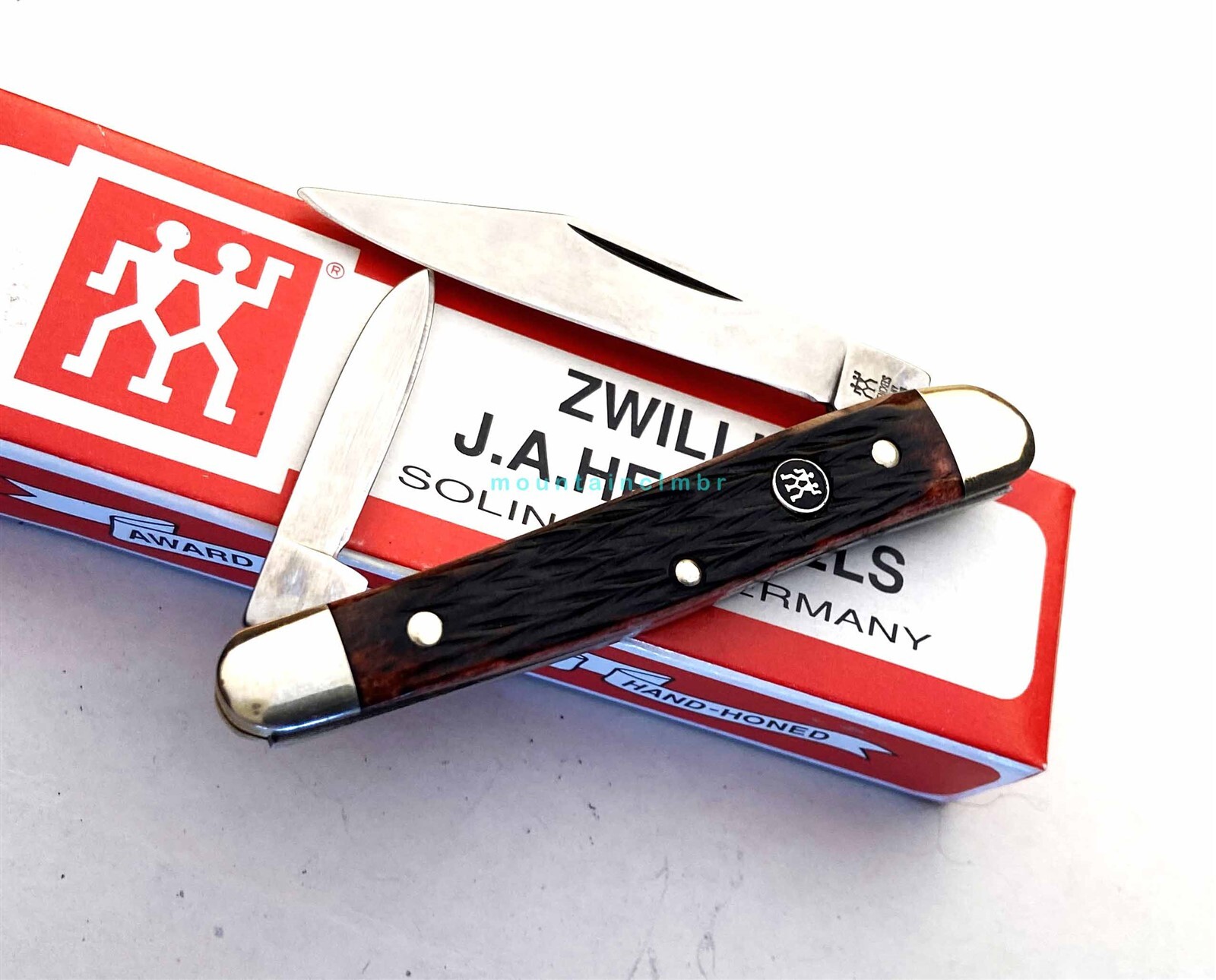 J.A.HENCKELS.SOLINGEN ゾーリンゲン ZWILLINGS ZWILLING J.A. HENCKELS Solingen Germany RARE Whittler Red Mahogany