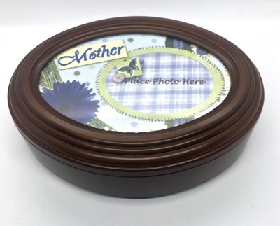 Cherished Treasures Woodgrain Musical Keepsake Box