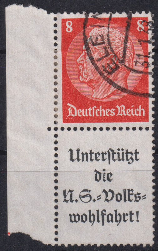 Deutsches Reich - Zd Mi. S 133 O - Pracht - 15,00 Mâ¬ - P005