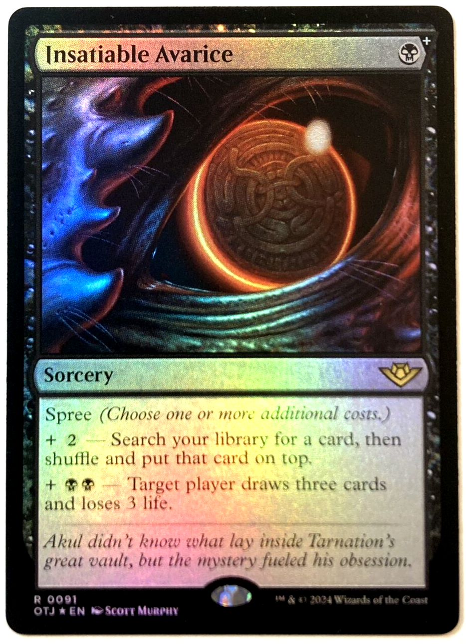 【MTG】撹乱する群れ Foil MTG Insatiable Avarice *FOIL* Outlaws of Thunder Junction