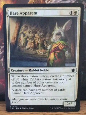 MTG Magic the Gathering - Hare Apparent - Foundations NM/M