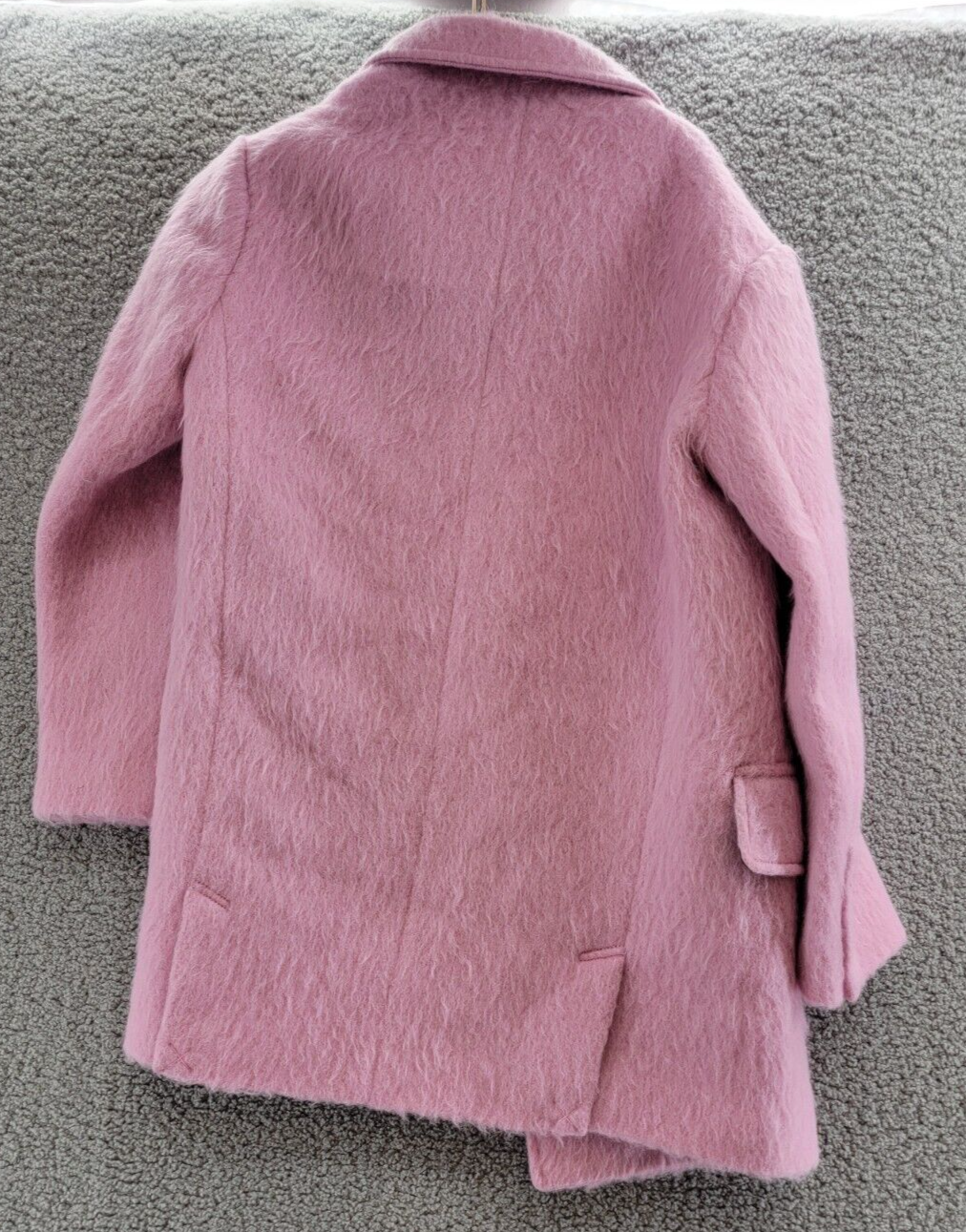 STAND STUDIO Esme Jacket Women's 32 Bubblegum Pink Wool Blend Button Closure L/S - Picture 8 of 14