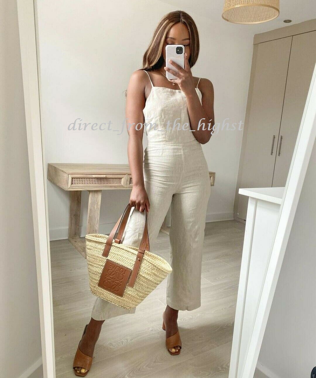 ✨24ss✨HYKE✨LINEN JUMPSUIT✨リネン✨ライトベージュ $_57.JPG?set_id=8800005007