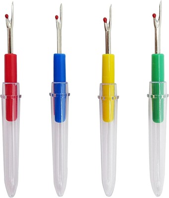 4 Pcs Stitch Ripper Thread Seam Ripper Cutter Remover Sewing Craft(4 Color)