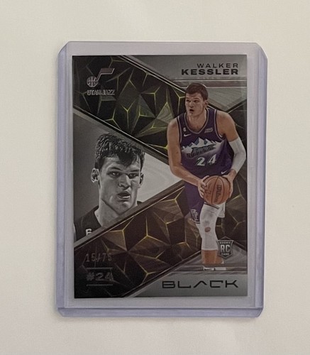 2022-23 Panini Black WALKER KESSLER Utah Jazz RC Rookie Quartz