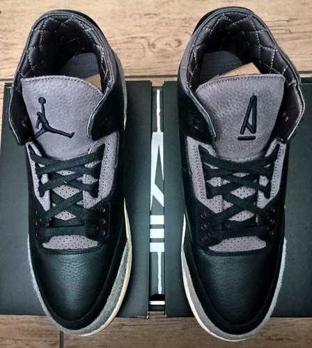 Pre-owned Jordan Wmns Air  3 Retro Og Sp 'a Ma Maniere' Fz4811-001 Size 13.5 In Black/black-flat Pewter