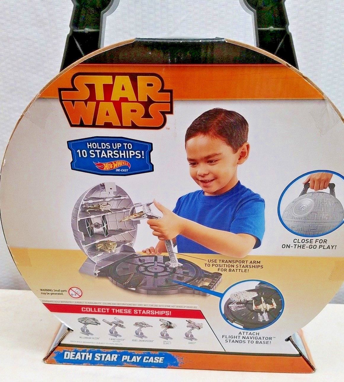 HOT WHEELS STAR WARS DEATH STAR PLAY CASE - New
