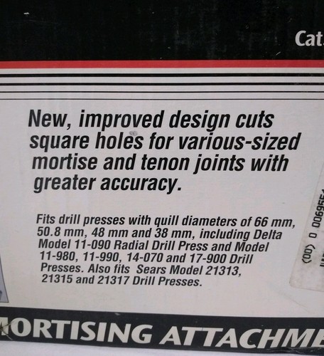 Delta Mortising Attachment 17-935 Drill Press New In Box