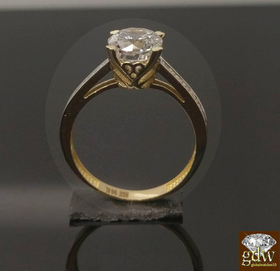 Pre-owned G&d Real 10k Yellow Gold Ladies Engagement Wedding Anniversary Ring Promise Women In F