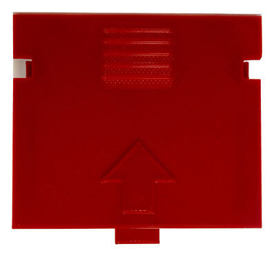 MOTU Attak Trak Replacement / Reproduction  Battery Cover (RED)