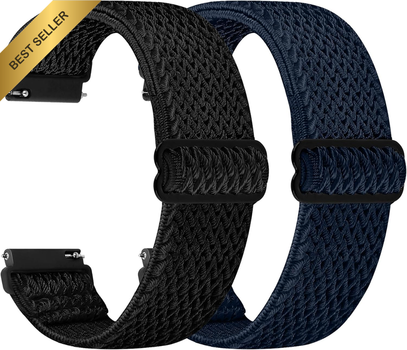 Quick Release Elastic Nylon Band Compatible with 20Mm 22Mm Watch Bands for Women