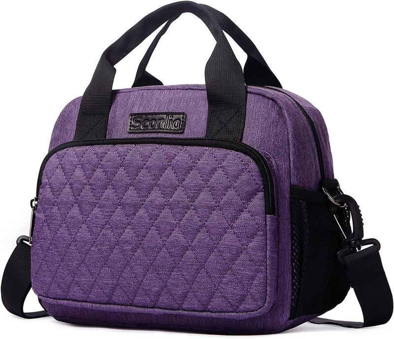 Scorlia Insulated Lunch Bag for Women/Men, Reusable Lunch Cooler Box Lunch Tote,
