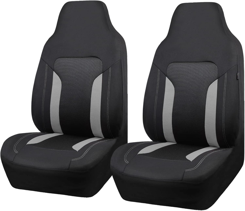 CarGrand Universal 3D Air Mesh-100% Breathable Sporty Bucket Car Seat Cover Fron