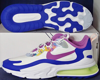 2020 Nike Air Max 270 React Easter White Purple Nebula SZ 9 ( CW0630-100 )