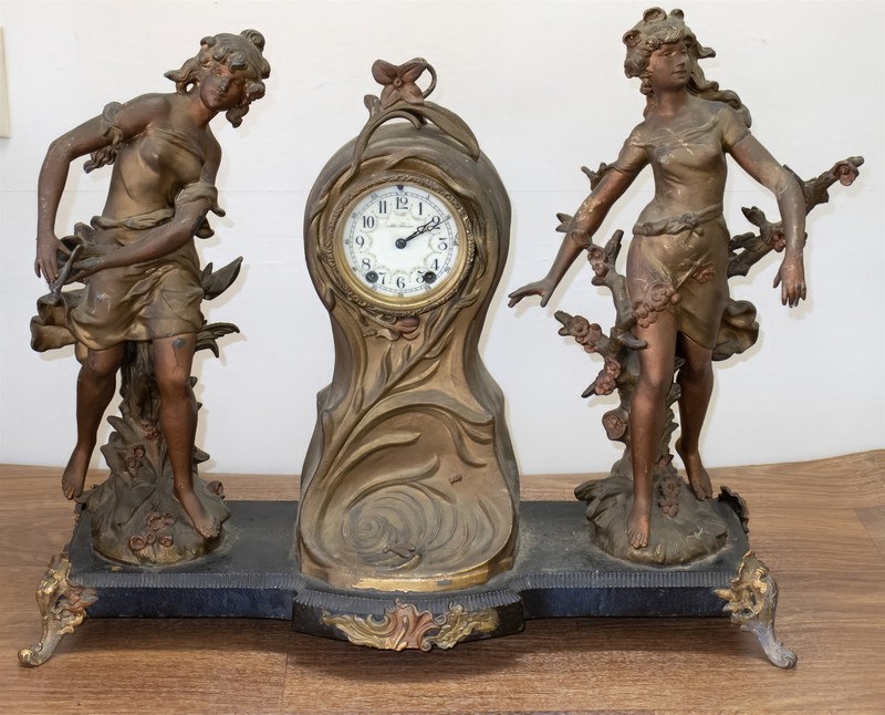 For Repair Antique Seth Thomas Art Nouveau Inspiration & Innocence