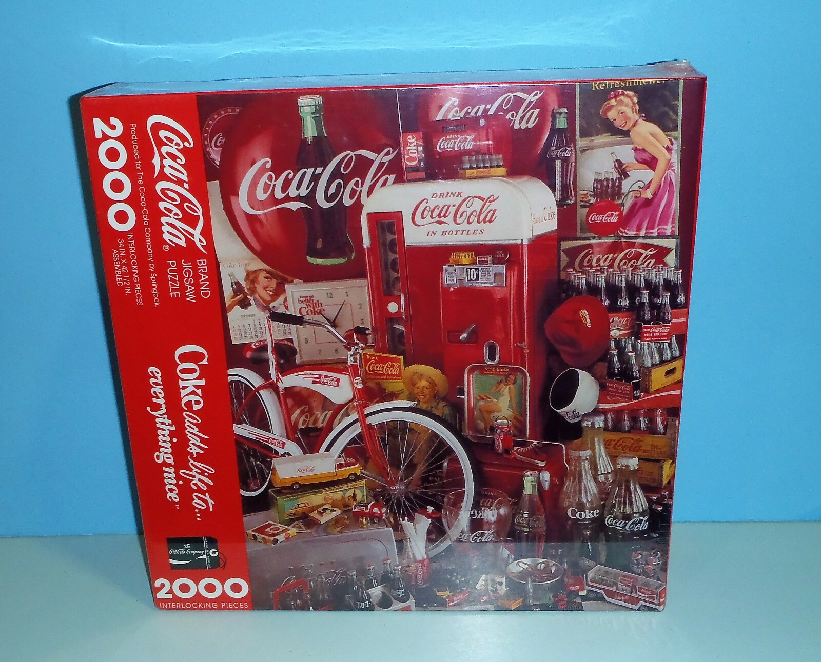 ジグソーパズル 1948 Coca-Cola puzzle & Kay Frame. Coca Cola History 1000 Piece Jigsaw Puzzle