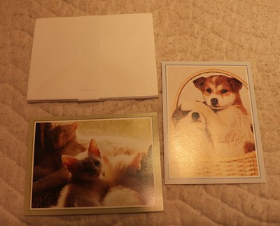 DISABLED PARALYZED AMERICAN VETERANS BLANK DOGS GREETING CARDS ENVELOPES LOT  8