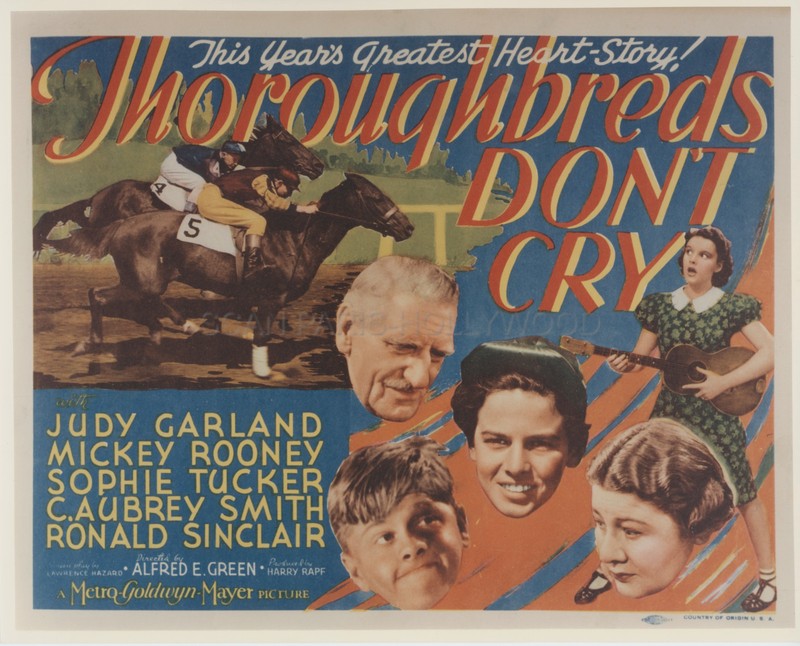 Mickey Rooney Judy Garland Thoroughbreds Don'T Cry 1937 Vintage Photo R70 