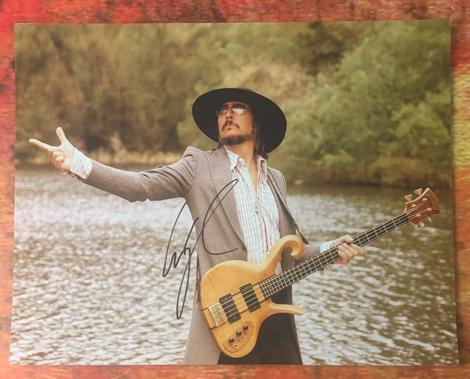GFA Primus Band Rock Star * LES CLAYPOOL * Signed 11x14