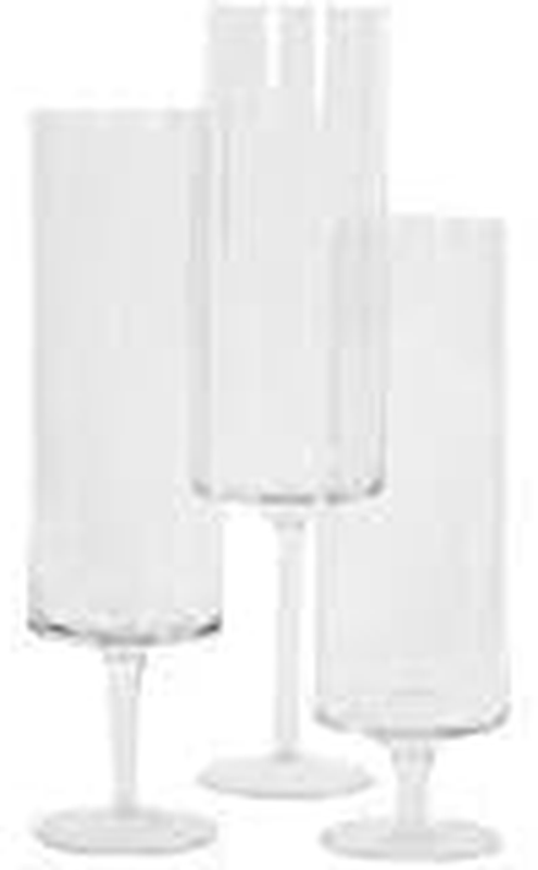 Pillar Candle Hurricane Pedestal Holders, Tall Glass Candle Holders, Wedding Hur