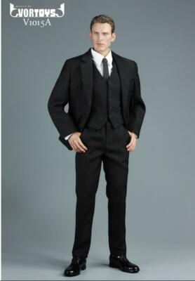 1/6 Male BLACK Business Suit Set V1015 A For 12" figure PHICEN M31 M32 M33 ❶USA❶