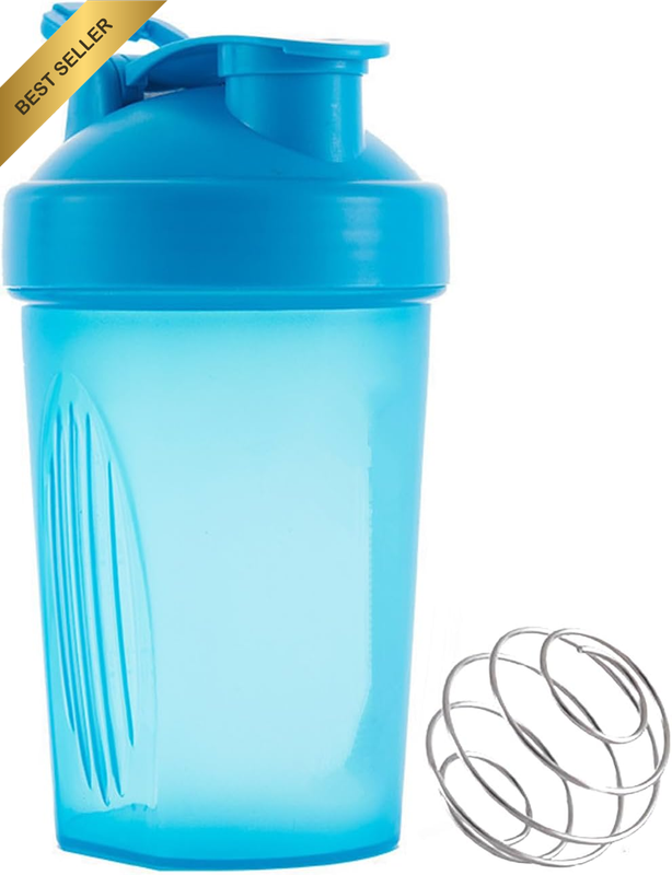 Protein Shaker Bottle 400Ml Bpa-Free Food-Grade Plastic Gym & Outdoor Sports Mix