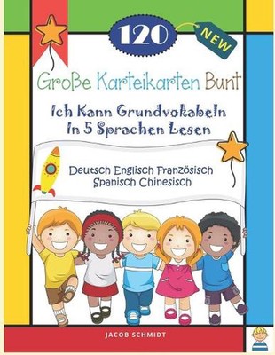 120 Groe Karteikarten Bunt Ich Kann Grundvokabeln In 5 Sprachen Lesen Deutsch En
