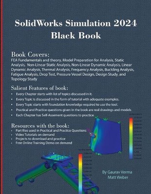 SolidWorks Simulation 2024 Black Book by Gaurav Verma Paperback Book
