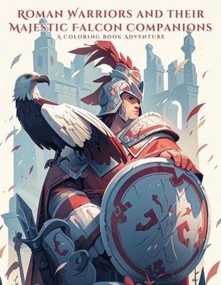 Roman Warriors and their Majestic Falcon Companions: A Coloring Book Adventure: 