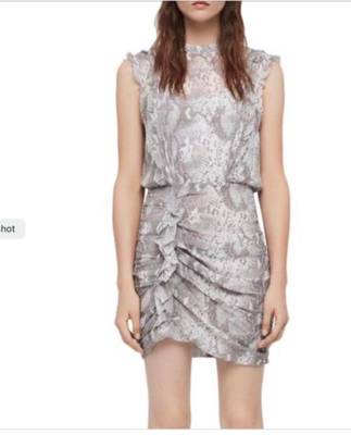 All saints snake print hotsell dress