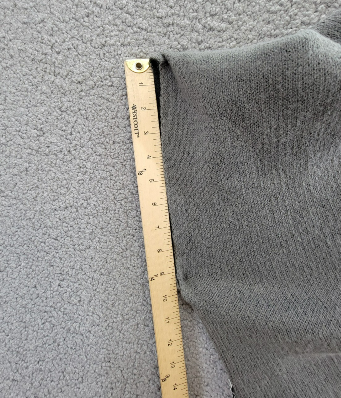On 34th Tight Knit Reversible Wrap Sweater Women's One Size Black/Gray Rib Hem - Picture 7 of 13